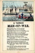 82x242b - Military and Patriotic Illustrated Songs Series 1 A Yankee Man-Of-War, Civil War Songs from Winterthur's Magnus Collection